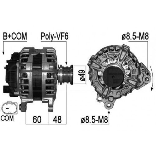 Alternatore per audi 0 - alternatore, a3