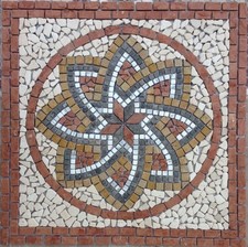 Rosone rosoni in marmo mosaico