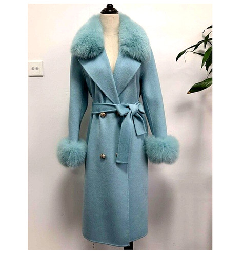 Cappotto lana collo - lana,