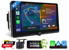 Autoradio Eonon 10.1" Doppio 2 Din Android 13 GPS Navigatore Satellitare Radio CarPlay DAB+ FM