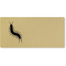 'Centipede Silhouette' grande targa da parete in legno / insegna per porta (DP00072951)