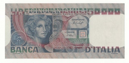 50000 lire volto - lire, di