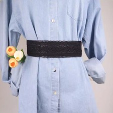 Cintura In Pizzo Elastico Da Donna Per Camicie E Top Casual Retro