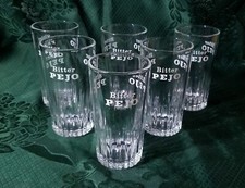 PEJO Idropejo S.p.A. BITTER LOTTO 6 BICCHIERI - DA VETRINA POST 1970 MADE ITALY