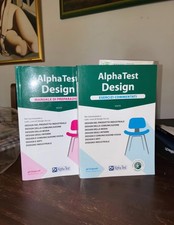 2 Libri Alpha Test Esami Design 2018/2019 manuale + esercizi per politecnico