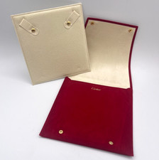 Cartier pochette custodia da viaggio travel box porta gioielli jewels velluto
