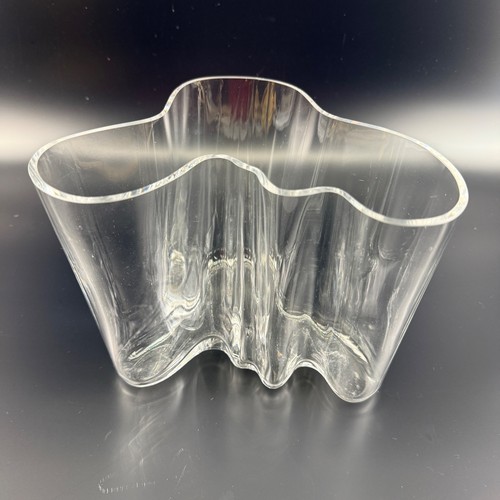Vaso onda vetro trasparente - vaso,