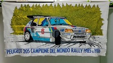TELO IN TESSUTO PEUGEOT 205 CAMPIONE DEL MONDO RALLY 1985 & 1986