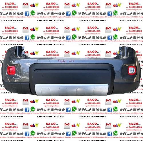Paraurti posteriore fiat panda - paraurti,