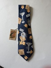 Cravatta uomo seta Martini blu