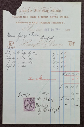 1899 penbedw fire clay - clay, works