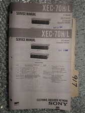 Sony xec-70 h l manuale di