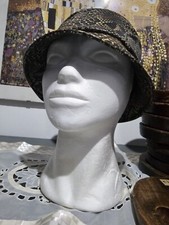 cappello donna cloche modello pescatore in Ecopelle pitone + pile mis. 57