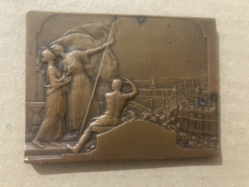 Medaglia bronzo esposizione - medaglia,