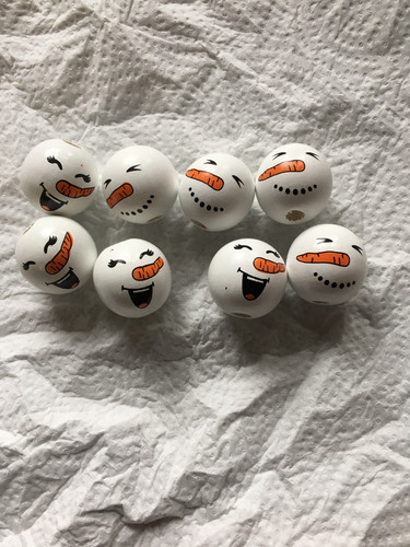 Palline legno con faccia - palline,