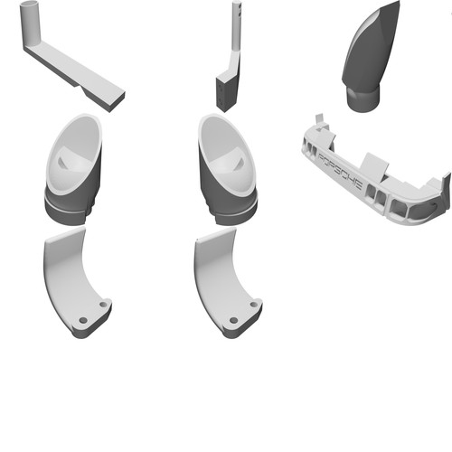 Set supporti led alettone - set,
