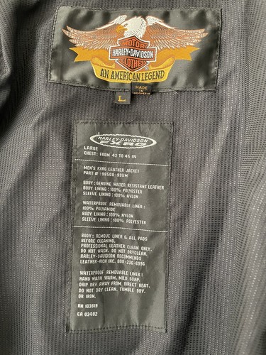 Giacca pelle harley - in,