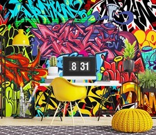 3D Graffiti Colori R392 Carta