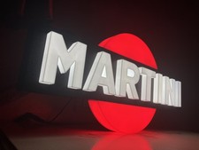 Insegna targa luminosa martini - insegna,