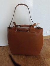 Zara Olivia Palermo Leder Büffelleder Shopper Tasche Bag Braun Cognac