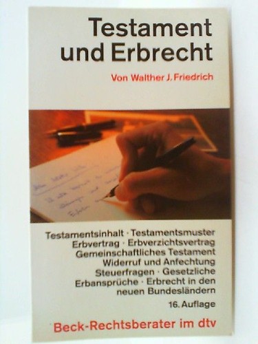 Testament und erbrecht - testament,