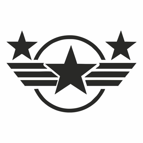 Adesivo stella militare - stella,
