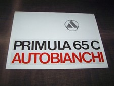 TOPRARITA' Splendido depliant Autobianchi Primula 65 C del 1969!!!