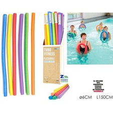 TUBO SINGOLO FLESSIBILE GALLEGGIANTE SALVAGENTE PER MARE PISCINA CM 150X6