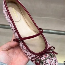 Gucci Pink Flat Shoes