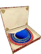 Costume Artesanale Collare Perline Egiziano Cosplay in Scatola Decorativa - Nuovo.