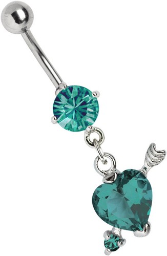 Piercing ombelicale banana con - piercing,