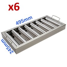 6x Filtro Deflettore Grasso a