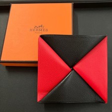 Hermès Portamonete Zulu Rosso