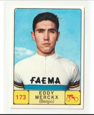ADESIVO EDDY MERCKX BELGIO N. 173 CAMPIONI SPORT 1968 1969 PANINI NUOVO COME NUOVO