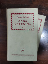 Libro ANNA KARENINA di L.Tolstoi Biblioteca Moderna Mondadori 2 volumi