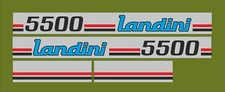 KIT ADESIVI DECAL LANDINI 5500 PER TRATTORI AGRICOLI CINGOLATI E GOMMATI 5500