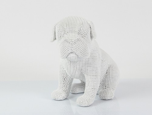 Statua cane bulldog - cane, in