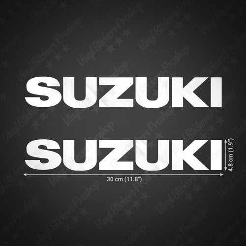 Adesivi suzuki cm bianco - adesivi,