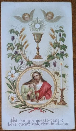 Santino commemorativo nozze - santino,