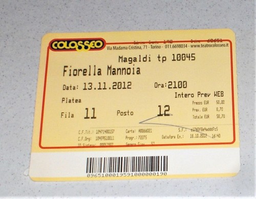 Biglietto ticket fiorella - biglietto,