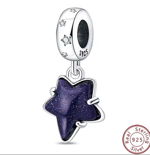Charm smalto stella - charm, lucente