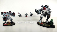 Tau T'au Emperium Esercito XV95 + XV88 Suit Warhammer 40000 40k Combat dipinto TOP