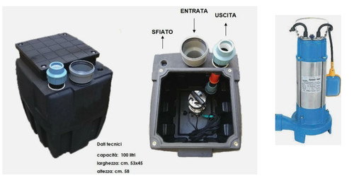 Stazione sollevamento acque - sollevamento,