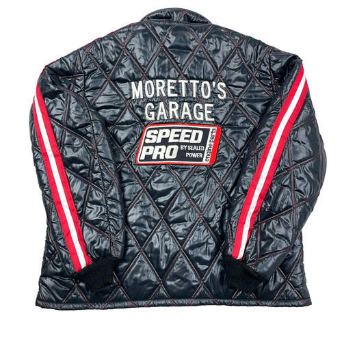Giacca puffer racing vintage