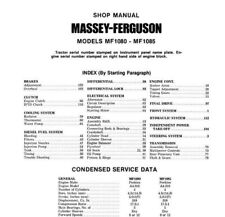 Manuale officina Massey