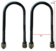 KIT U-BOLT/ CAVALLOTTI BALESTRA MITSUBISHI PAJERO I/ L200 (ALLUNGATI)