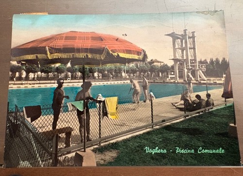 Cartolina voghera piscina - voghera,