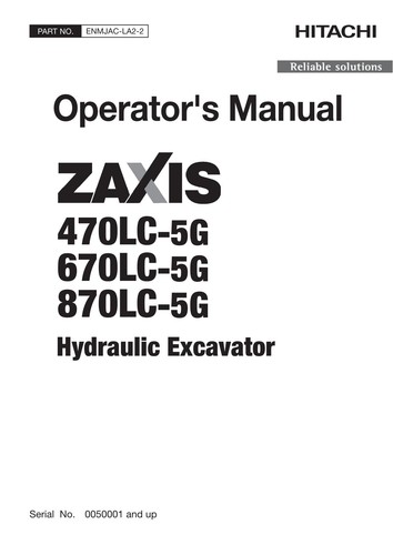 Manuale operatori escavatore - operatori,