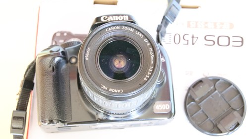 Canon eos 450d avec objectif - canon,