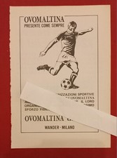 pubblicita' OVOMALTINA FIAT 124 SPECIAL T foglio tratto da almanacco Panini 1971